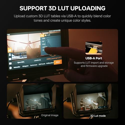 VILTROX DC-X3 6 Inch IPS Touchscreen Camera Field Monitor with Rig Cage