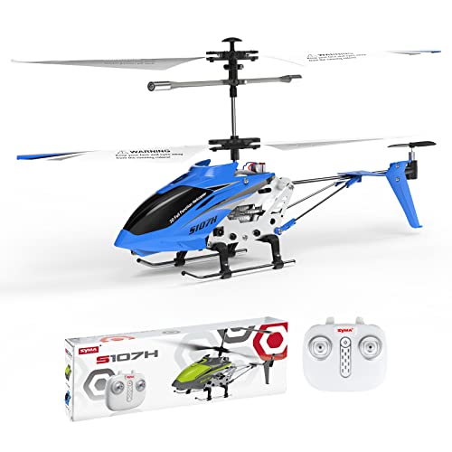 Remote Control Helicopter SYMA S107H Mini RC Helicopter with Gyro Blue - color: Blue