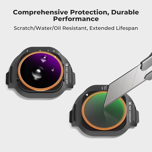 K&F CONCEPT ND Filter Set Compatible with DJI Mini 5 Pro - style: ND8+ND16+ND32+ND64