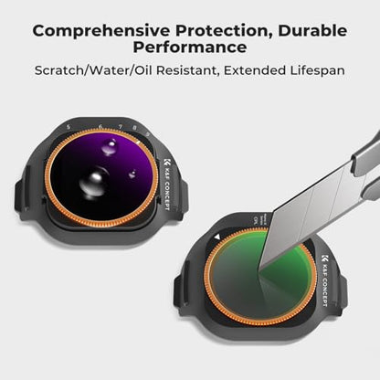 K&F CONCEPT ND Filter Set Compatible with DJI Mini 5 Pro - style: ND8+ND16+ND32+ND64