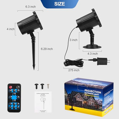 Outdoor RGB Laser Projector Lights 3 Color Starry Sky Firefly Effect - color: Style 2