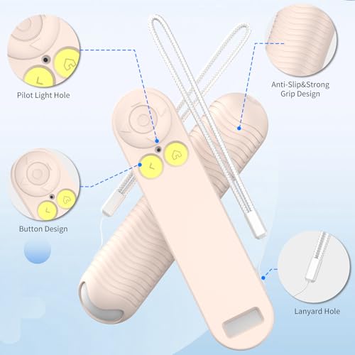 Silicone Remote Cover for Nex Playground Remote with Lanyard (Off White) - color: Off White