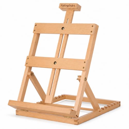 Falling in Art Heavy-Duty H-Frame Tabletop Easel for Painting