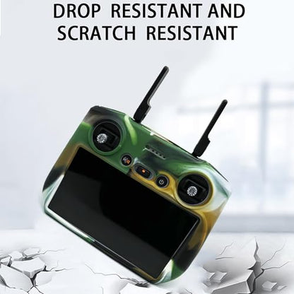 Scratch-Proof Silicone Case & PU Lanyard for DJI RC 2 Remote Controller