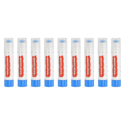 PATIKIL Solid Tempera Paints, 9 Pcs Washable Quick Drying Paint Sticks Paint Pens for Artists Beginners Art Supplies, Blue - color: Blue