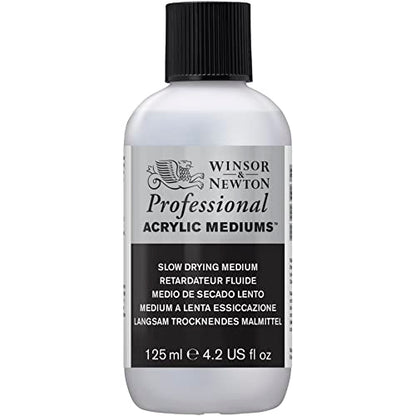 Winsor & Newton Professional Acrylic Medium, Slow Drying Medium, 125ml - color: Slow Drying Medium, style: 125ml (4.2-oz)
