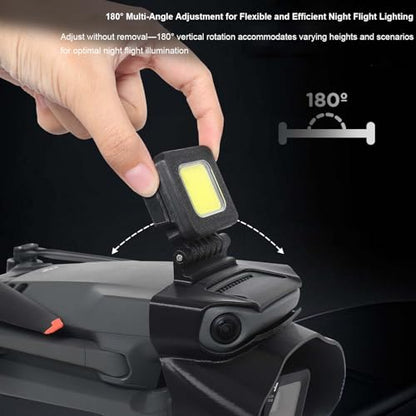 LED Navigation Lights for DJI Mavic 3 Pro, Gimbal Camera Guard 2-in-1 Collision Protection Shield Features 3 Lighting Modes for Night Flight