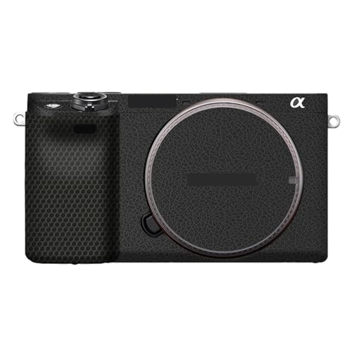 Camera Cover Skin Sticker for Sony A6400 A6300 Camera Protector Film Skin Anti-Scratch Protective Decoration and Wear Resistance(Leather Black) - color: Leather Black