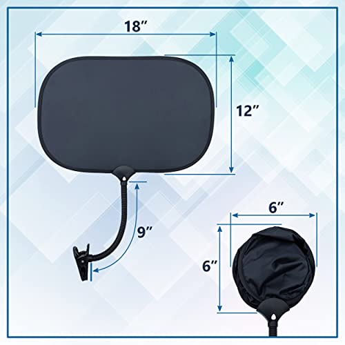 TopShade Laptop Sun Shade – Portable Adjustable Screen Shade for Laptops, Tablets & Outdoor Work, Collapsible Anti-Glare Sun Shield