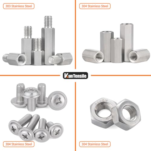 M3 Hex Standoffs Spacer Screws Nuts, 270Pcs Stainless Steel Standoff Kit - size: M3 kit