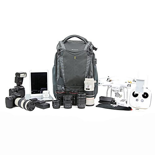 VANGUARD Alta Sky 53 Camera Backpack for Sony, Nikon, Canon, DSLR, Drones, Gray - size: AltaSky53