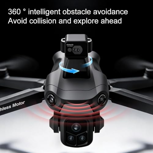 V918 GPS Drone with 8K Camera for Adults, RC Drones with 5 inch HD Screen - color: Black