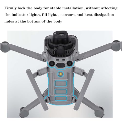 Quick-Release Foldable Landing Gear Extension for DJI Mini 5 Pro, Height Increase Tripod Landing Legs Kit with Anti-Slip Pads, Drone Stabilizer Protective Stand Accessories