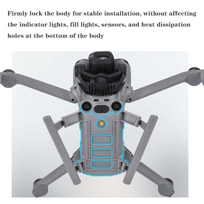 Quick-Release Foldable Landing Gear Extension for DJI Mini 5 Pro, Height Increase Tripod Landing Legs Kit with Anti-Slip Pads, Drone Stabilizer Protective Stand Accessories