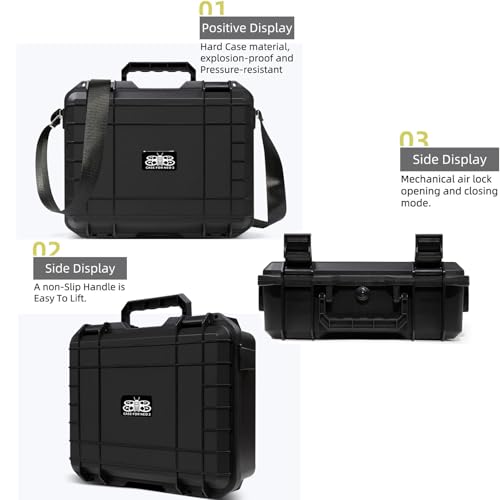 Neo 2 Hard Case, Waterproof Travel Carrying Case Storage Shoulder Bag for DJI Neo 2 Fly More Combo, RC-N3 Remote Controller and Accessories