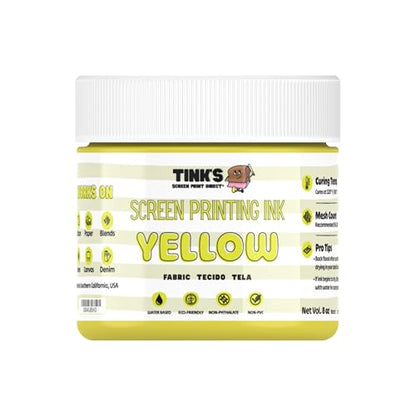 Tinks® Screen Printing Ink - Yellow - 8 oz. - color: Yellow