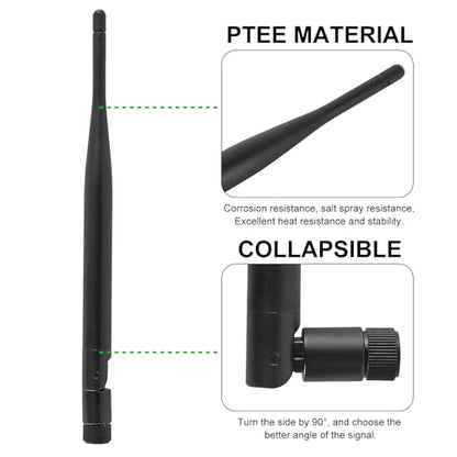2Pcs 6dBi WiFi Antenna 2.4GHz 5GHz 5.8GHz RP-SMA Male Bluetooth Antenna Audio Range for USB Adapter Camera Video Surveillance Monitor PC Computer WiFi Router Wireless Network Card - size: 2pcs 6dBi