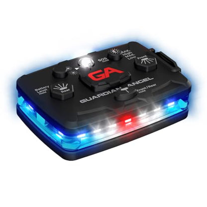Guardian Angel Elite Safety Light - Blue/White Front & Blue Rear - color: Elite Blue/Blue, size: 1-Pack