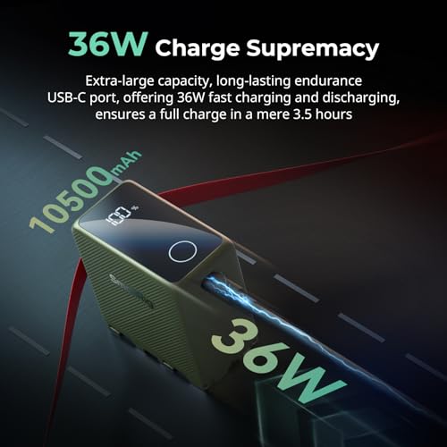SMALLRIG NP-F970 USB-C Battery, 10500mAh 3.5H Fast Charged NPF Battery - color: Green