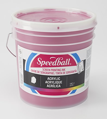 Speedball 046611 Acrylic Screen Printing Ink, 128 FL OZ, Process Magenta - color: Process Magenta