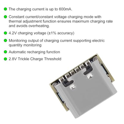 UMLIFE 10PCS Mini Lithium Battery Charging Board Module 3.7V 4.2V 18650 Lithium Battery Charger Protection Board with Type-C Interface