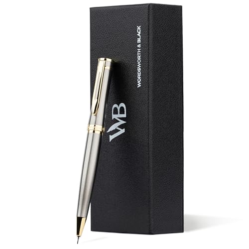 Wordsworth & Black Luxury Metal Mechanical Pencil 0.7mm for Writing, Silver - color: Silver Gold