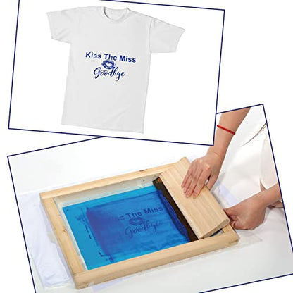 Caydo 36 Pieces Screen Printing Kit Includes 50W LED UV Exposure Screen Printing Light, 4 Sizes Silk Screen Printing Frame, Instructions, 5 Sheets A4 Inkjet Film for Screen Printing