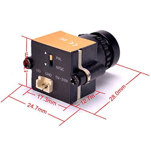 Readytosky Mini 1000TVL FPV Camera 1/3 CCD 110 Degree 2.8mm Lens