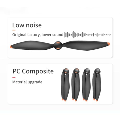 2 Pairs of Mavic 4 Pro Propellers, Quick Release Low Noise Propeller Blades Compatible with DJI Mavic 4 Pro Drone Accessories