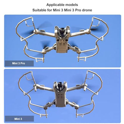 HERCHR Drone Propeller Protector Sliver Propeller Blade Crash Guard Cover Bumper Drone PropellerGuard Crash for DJI Mini 3 Mini 3 Pro