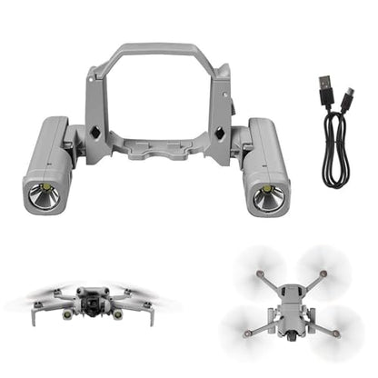 Mini 4 Pro Drone LED Night Flight Searchlight, Night Navigation Light Rechargeable Emergency Lamp Lights, Strobe Lights Headlight for DJI Mini 4 Pro Drone Accessories