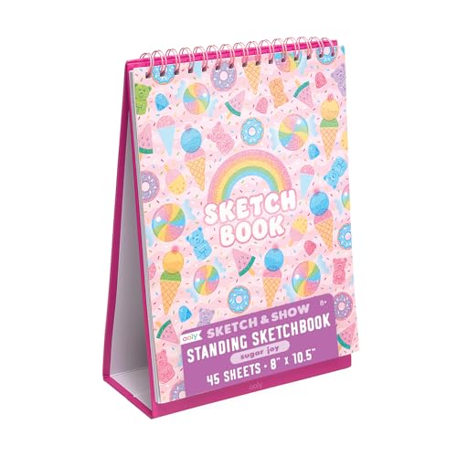 OOLY Sketch and Show Standing Sketchbook, 45 Pages – Sugar Joy - color: Sugar Joy