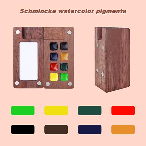 Mini Watercolor Paint Set, 8 Color Pigments - color: 8 Colors