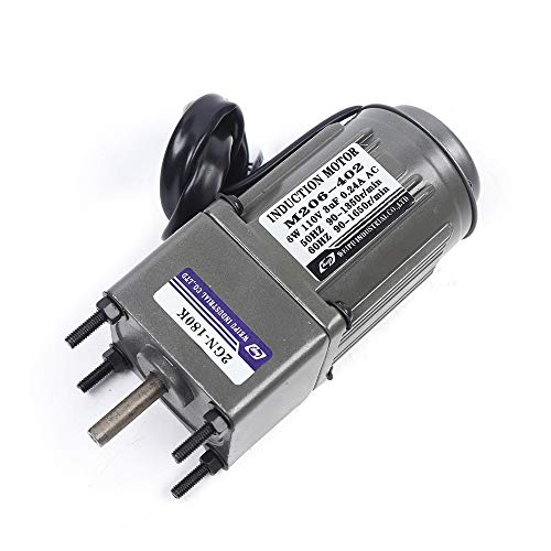 0-7.5RPM 6W 180K AC Variable Speed Gear Reduction Motor with Controller - color: 6W 180K