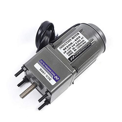 0-7.5RPM 6W 180K AC Variable Speed Gear Reduction Motor with Controller - color: 6W 180K