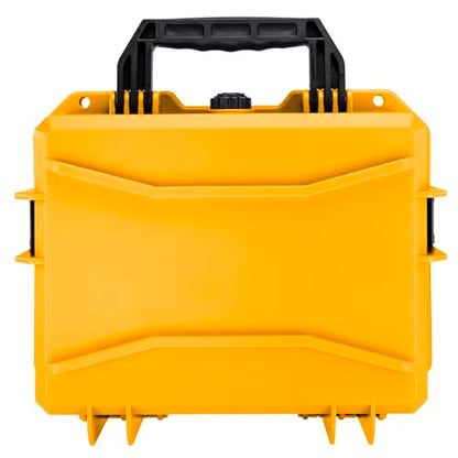 Eylar 13.8" Intact Series Compact Hard Camera Case, Lightweight and Durable Stacker Design with Foam - color: Yellow
