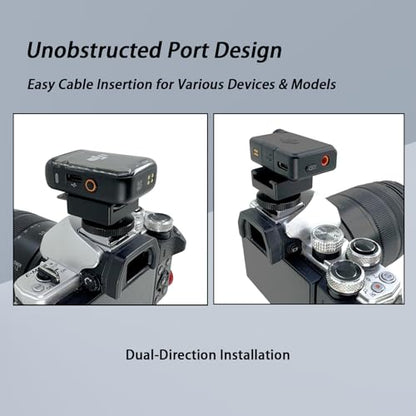 2pcs Cold Shoe Mount Adapter for DJI Rode Wireless Microphone Accessories
