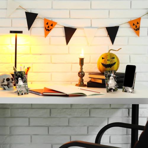 Saillong 6 Pcs Halloween Ghost Diamond Painting Phone Holder, Full Drill - style: Halloween Ghost
