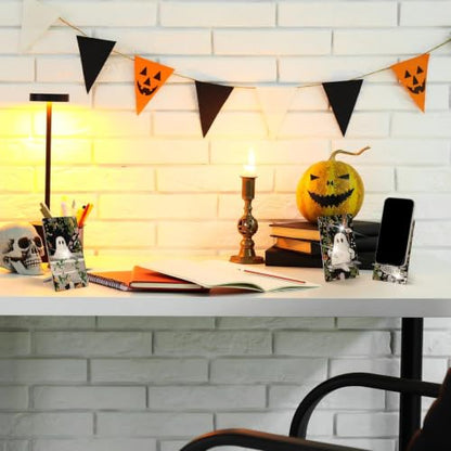 Saillong 6 Pcs Halloween Ghost Diamond Painting Phone Holder, Full Drill - style: Halloween Ghost