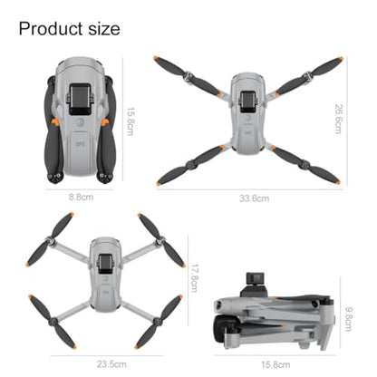 Drones with Camera for Adults 4K (Gray, 3-Battery Set) - color: Gray