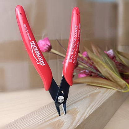 Small Wire Cutters, 5 PACK, 5 Inch, Micro Flush Cutter, Snips - color: 5 Pack