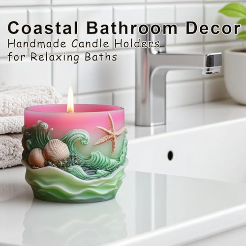 Starfish Resin Molds Silicone, Ocean Candle Mold for Epoxy Casting - color: Seashell Resin Mold