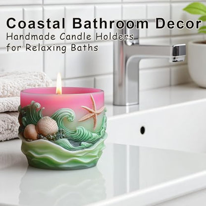 Starfish Resin Molds Silicone, Ocean Candle Mold for Epoxy Casting - color: Seashell Resin Mold