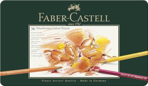 Polychromos 36 Pencil Metal Tin Set - size: 36 Count (Pack of 1), style: Polychromos Colour Pencil