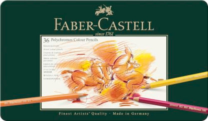 Polychromos 36 Pencil Metal Tin Set - size: 36 Count (Pack of 1), style: Polychromos Colour Pencil