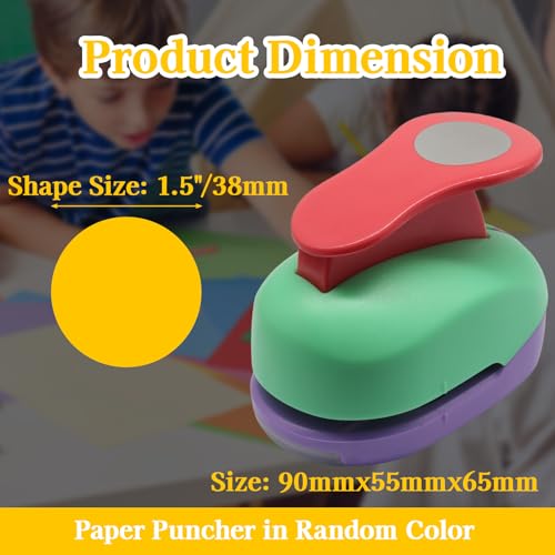 Luomorgo 1.5 Inch Circle Hole Punch, 1 Pc Paper Punch - size: 1.5 Inch