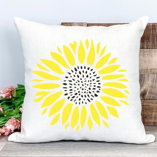 Large Flower Stencils for Wood Fence Walls Sunflower Stencils for Painting - style: Sunflower