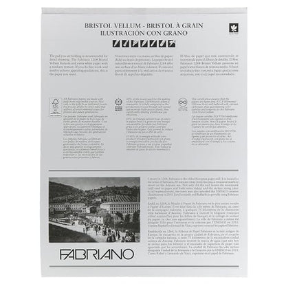 Fabriano 1264 Bristol Pad, Vellum, 11" x 14" - size: 11 x 14