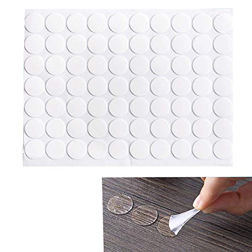 Teensery 210 Count Transparent Double-Sided Tape Stickers Round Acrylic No Traces Adhesive Sticker Creative Super Sticky Waterproof Small Stickers 2 cm/0.8 inch - size: 0.8 inch