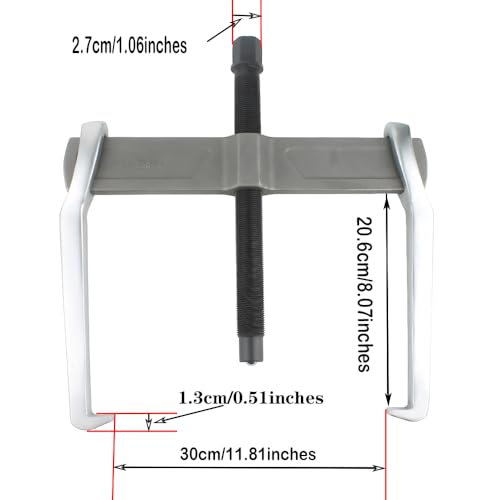 14-Inch 2-Jaw Gear Puller, Bearing & Pulley Removal Tool - size: 14inches